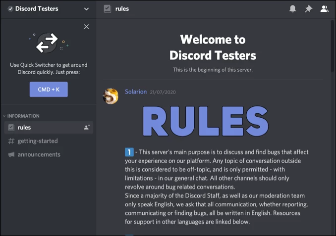 Discord Canary — captura de tela 1